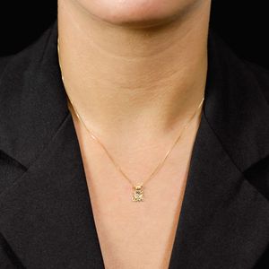 Gargantilha Ouro 18K Menina com Rubis - AU2556