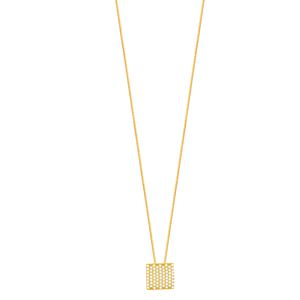 Gargantilha em Ouro 18K Pavê com Zircônias - AU4525