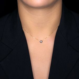 Gargantilha em Ouro 18K Ponto de Luz - AU4476
