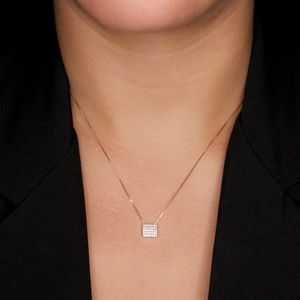 Gargantilha em Ouro 18K Pavê com Zircônias - AU4523