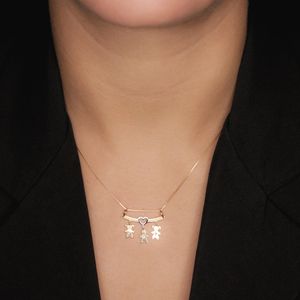 Pingente em Ouro 18K Canga com Meninos e Meninas - AU3307