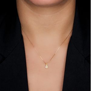 Pingente em Ouro 18K N. Sra. Aparecida com Diamantes - AU1133