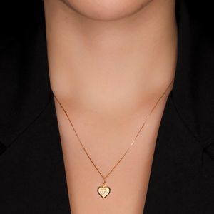Pingente em Ouro 18K Coração Letra G - AU4182