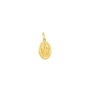 Pingente em Ouro 18K Medalha Santa Bárbara - AU4696