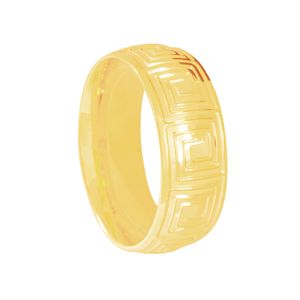 Aliança em Ouro 18K Masculino Labirinto - AU4063
