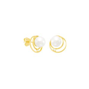 Brinco Argola em Ouro 18k com Zircônias - AU6513