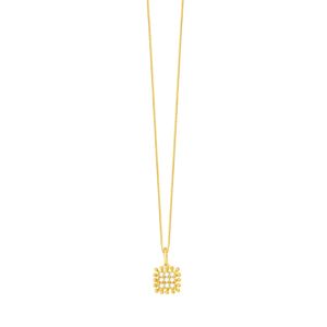 Gargantilha em Ouro 18K Pavê com Zircônias - AU4861