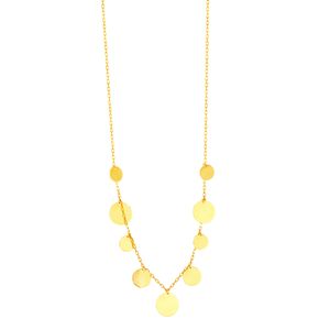 Gargantilha em Ouro 18K com Círculos - AU4917