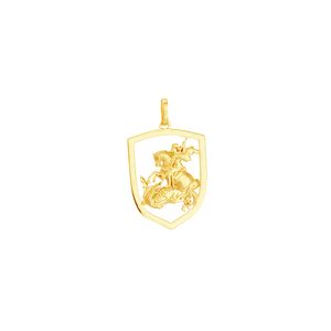 Pingente em Ouro 18K Medalha de São Jorge - AU5037