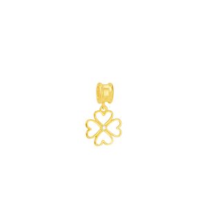 Pingente em Ouro 18K Trevo 4 Folhas Linha Hair - AU5047