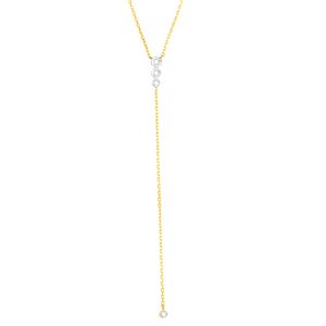 Gargantilha em Ouro 18K Gravata com Diamantes  - AU5093