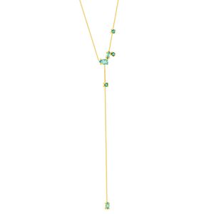 Gargantilha em Ouro 18K Gravata com Topázios - AU5094