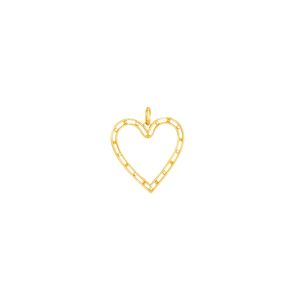 Pingente em Ouro 18K Coração com Diamantes - AU5097