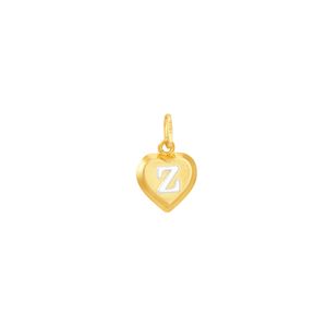 Pingente em Ouro 18K Coração Letra Z - AU5118