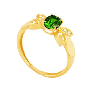 Anel de Formatura em Ouro 18K com Zircônias - AU5146