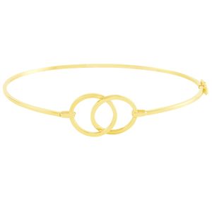 Bracelete em Ouro 18K Duo Circulos - AU5187