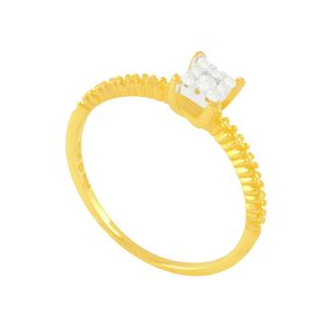 Anel em Ouro 18K Trabalhado com Diamantes - AU5593