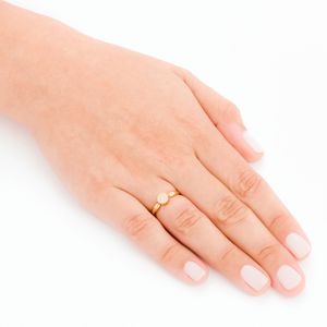 Anel em Ouro 18K Pavê com Diamantes - AU4542