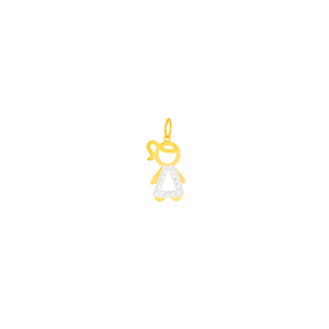 Pingente em Ouro 18K Menina - AU5542