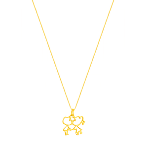 Pingente em Ouro 18K Namorados - AU1626