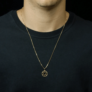 Pingente em Ouro 18K Medalha Estrela de Davi - AU2060