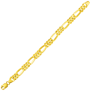 Pulseira em Ouro 18K com Elos Grumet 3x1 - AU3654