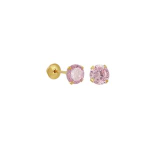 Brinco em Ouro 18K com Zircônia 5MM - AU5687