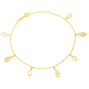 Pulseira em Ouro 18K Tulipas com Diamantes - AU5809