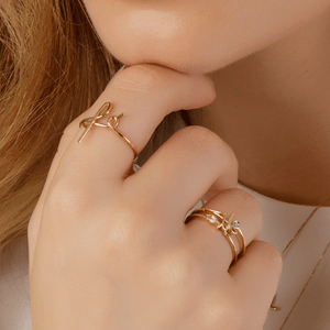 Anel em Ouro 18K Fé com Topázio e Diamantes - AU5816