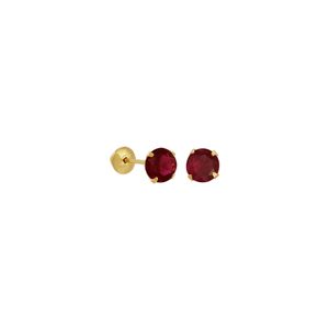 Brinco em Ouro 18K com Zircônia 5MM - AU5688