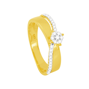 Anel em Ouro 18K com Diamantes - AU5867