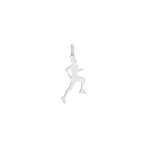 Pingente em Ouro Branco 18K Corredor - AU5933