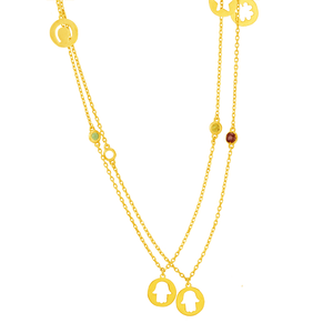 Colar em Ouro 18K Amuletos- AU6038