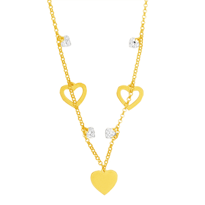 Colar em Ouro 18K Coração - AU6047