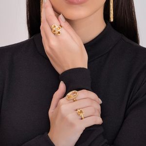 Anel em Ouro 18K com Citrino e Diamantes - AU1238