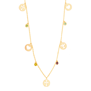 Colar em Ouro 18K Amuleto - AU6178