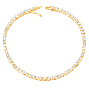 Pulseira Rivieira em Ouro 18K Zircônias - AU6179