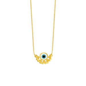 Gargantilha em Ouro 18K Olho Grego - AU5762