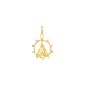 Pingente em Ouro 18K Nossa Senhora Aparecida - AU6197