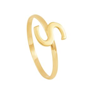 Anel em Ouro 18K Letra S - AU6276