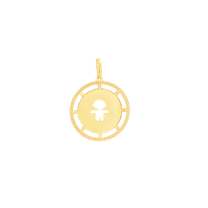 Pingente em Ouro 18K Menino -AU6681
