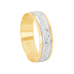Alianças Bodas de Prata em Ouro - AU6696