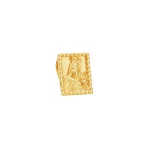 Pingente em Ouro 18k Sagrado Coração Maria - AU6883
