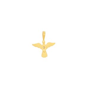 Pingente em Ouro 18k Divino com Diamante - AU6943