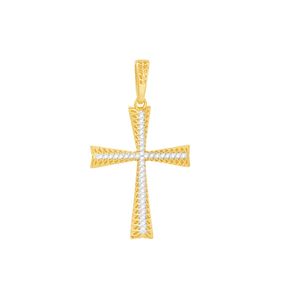 Pingente em Ouro 18k Cruz com Diamantes - AU7007