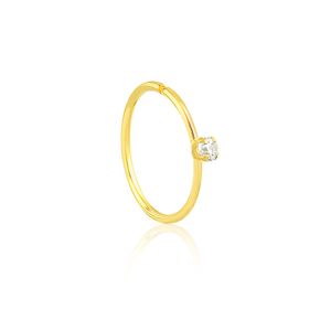 Piercing em Ouro 18K Argola com Zircônia - AU3362