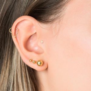 Piercing em Ouro 18k Coração Vazado - AU7053