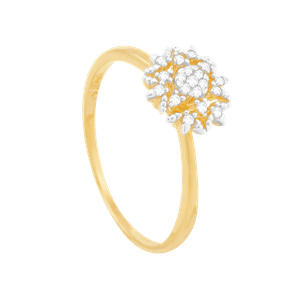 Anel em Ouro 18k Pavê com Diamantes - AU7096