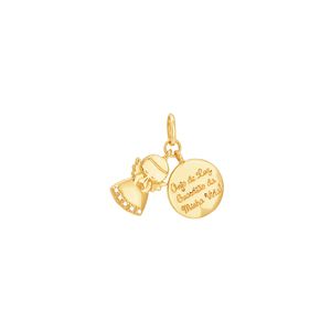 Pingente em Ouro 18k Anjinho - AU7110