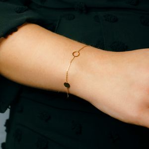 Pulseira em Ouro 18K Círculos - AU5068